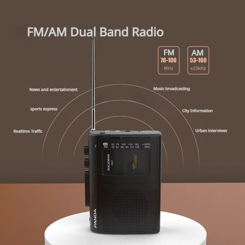 lecteur portable de cassettes avec radio AM/FM Ma boutique