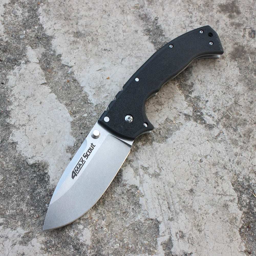 Couteau Pliant Cold 62RQ – Acier AUS-10A | Couteau Tactique Militaire Poche EDC | 21,9 cm - BLACKBEARD OUTDOOR INDUSTRIES
