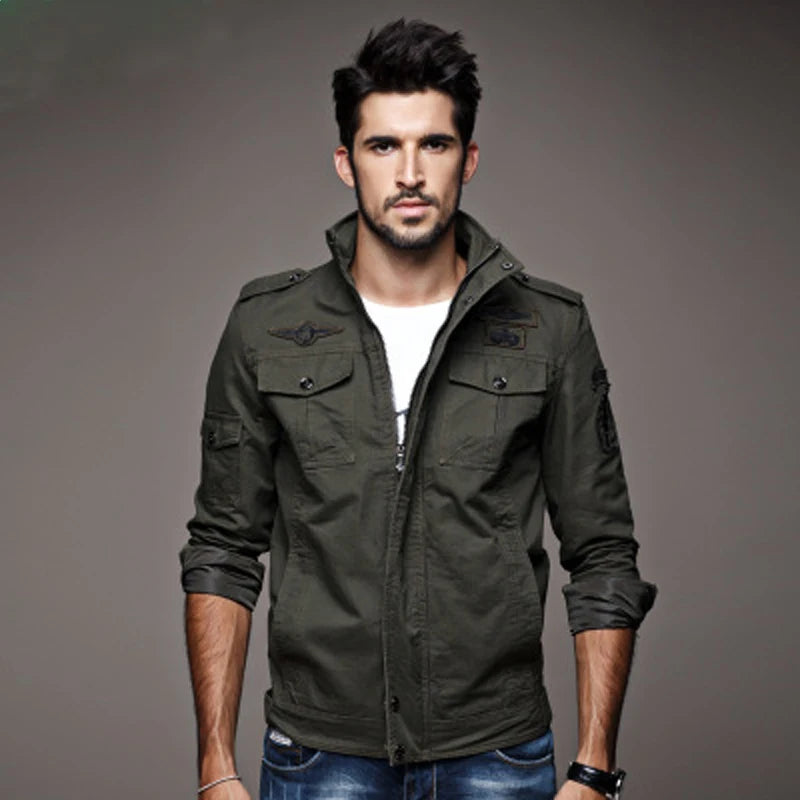 Veste Militaire Homme Air Force One | Coupe Printemps & Automne – Tailles M à 6XL - BLACKBEARD OUTDOOR INDUSTRIES