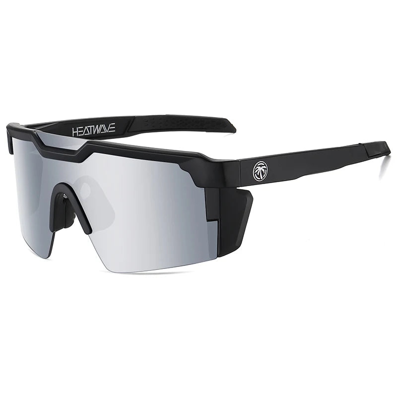 Lunettes de Soleil Sport AOZE Heat Wave – Unisexe – UV400 – Effet Miroir – Style Rectangulaire Oversize - BLACKBEARD OUTDOOR INDUSTRIES