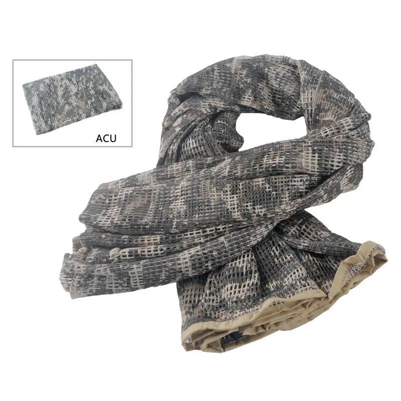 Foulard Camouflage en Maille - Voile de Sniper Camouflage pour Extérieur (Camping, Randonnée, Chasse, Tir) BLACKBEARD OUTDOOR INDUSTRIES