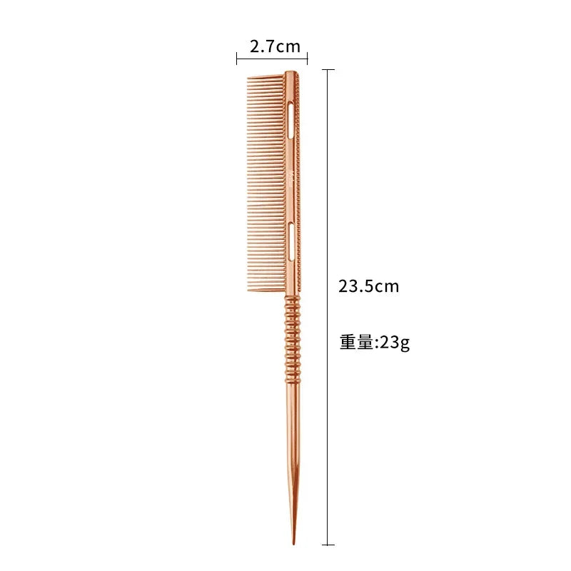 Peigne à Queue en Aluminium – Coiffure & Coupe | Accessoire de Salon pour Hommes et Femmes - BLACKBEARD OUTDOOR INDUSTRIES