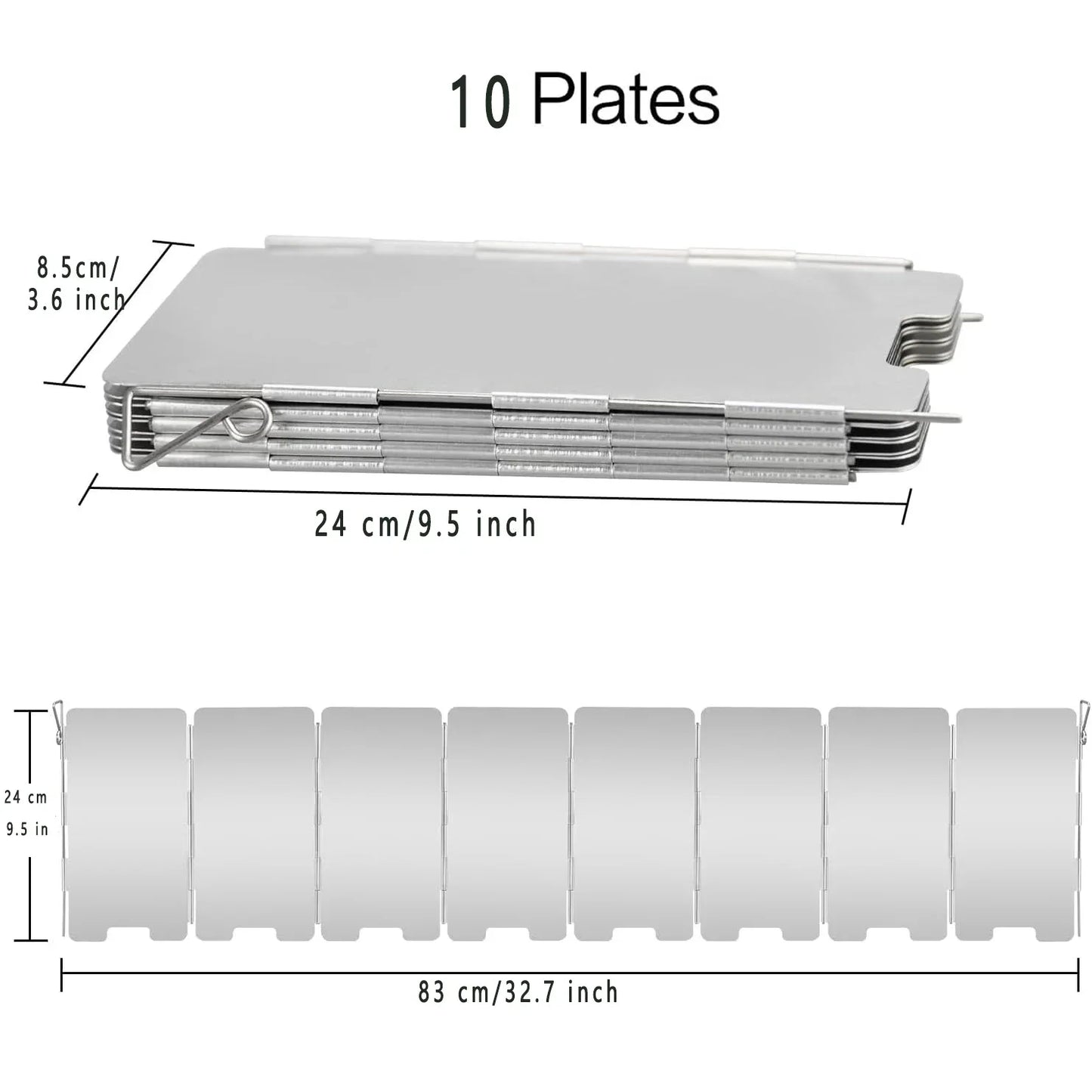 Pare-vent Haut pour Réchaud – Écran Anti-Vent en Aluminium Pliable pour Camping, Cuiseur Extérieur, Pare-Vent pour Réchaud à Butane - BLACKBEARD OUTDOOR INDUSTRIES