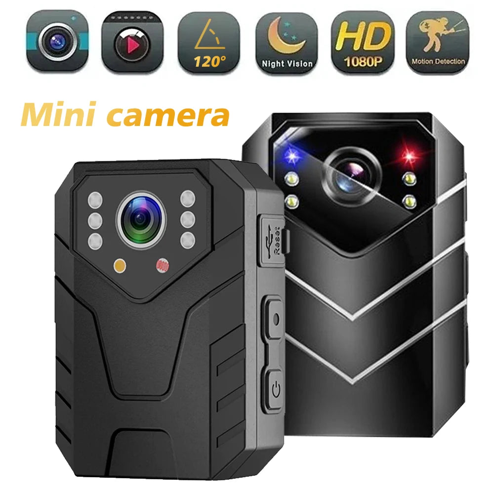 Mini Caméra Corporelle Full HD 1080P avec Vision Nocturne – Enregistreur Vidéo, Caméra de Sécurité pour Garde, Police, et Application Environnementale - BLACKBEARD OUTDOOR INDUSTRIES