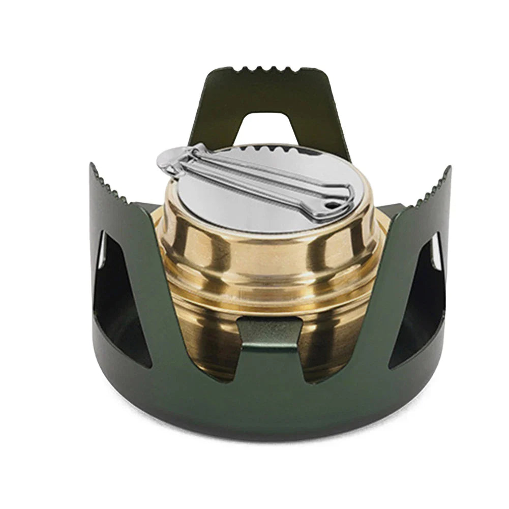 Réchaud à Alcool Portable Mini – Réglable avec Support en Alliage - BLACKBEARD OUTDOOR INDUSTRIES