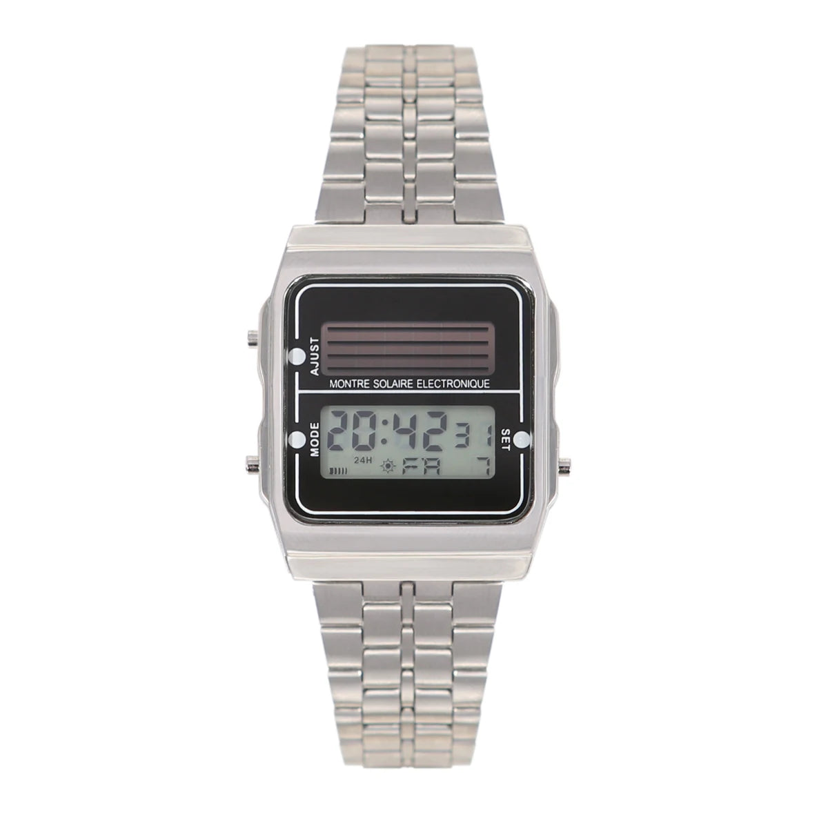 Montre Électronique Solaire Tactique – Carré Compact Unisexe - BLACKBEARD OUTDOOR INDUSTRIES