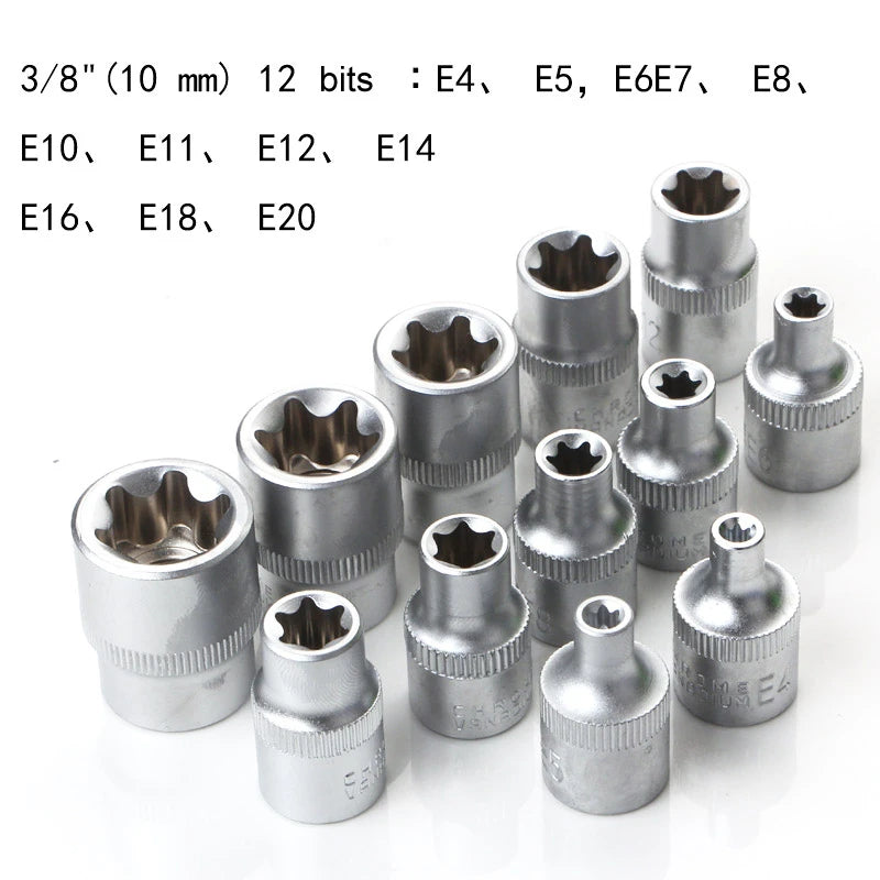 Set de 34 Pièces Douilles Torx Star & Embouts Sécurité – Mâle/Femelle E-Security - BLACKBEARD OUTDOOR INDUSTRIES