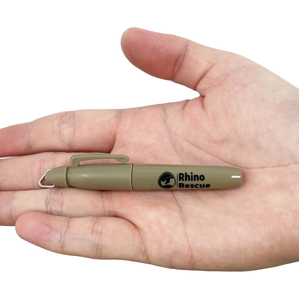 RHINO RESCUE - Stylo Tactique – Marqueur Permanent pour Équipement Tactique & Cadeau pour le Camping et la Randonnée BLACKBEARD OUTDOOR INDUSTRIES