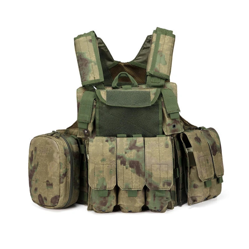 Gilet Tactique Airsoft Molle - Gilet de Combat Assaut pour Paintball, Chasse et Activités Extérieures BLACKBEARD OUTDOOR INDUSTRIES