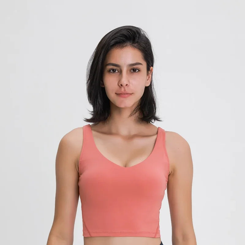 Débardeur NEPOAGYM PASSION avec Soutien-Gorge Intégré – Crop Top Longline avec Coussinets Amovibles pour Yoga et Gym - BLACKBEARD OUTDOOR INDUSTRIES