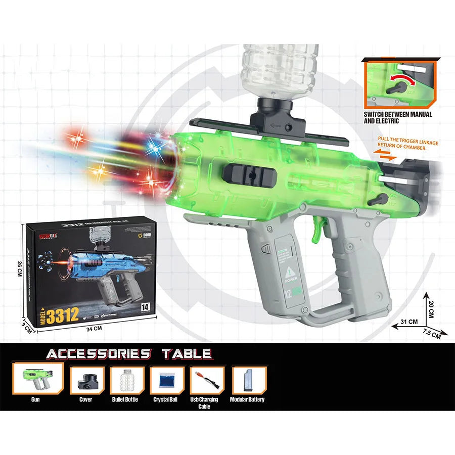 GEL Electric Ball Blaster, Rechargeable Battery, Automatic, Outdoor Games Toys For Activities Team Game M249 Ma boutique