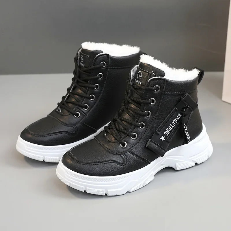 Bottines Femme Hiver 2024 – Chaussures Chaudes Imperméables à Lacets - BLACKBEARD OUTDOOR INDUSTRIES