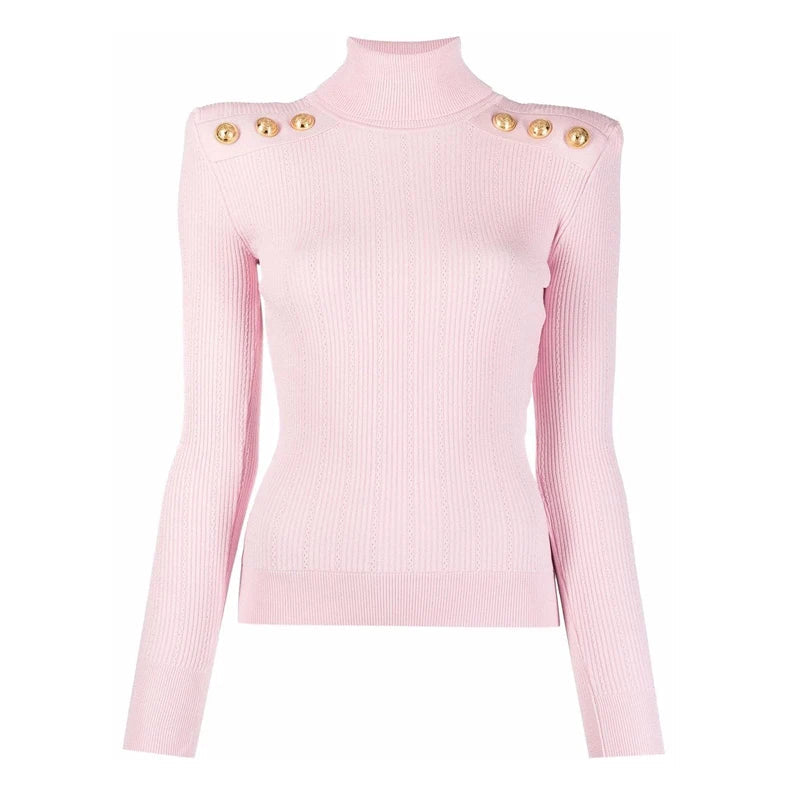 Pull en Laine Mélangée à Col Roulé Femme - Vert Armée, Épaules Padding, Casual, Tricoté pour l'Hiver BLACKBEARD OUTDOOR INDUSTRIES