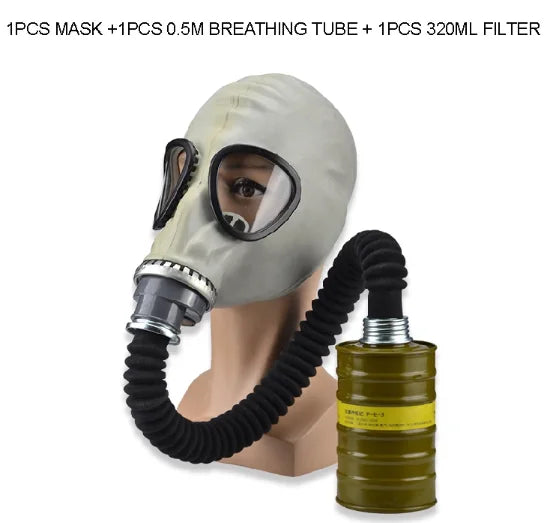 Masque à Gaz 1A Respirat – Masque Respiratoire en Caoutchouc Naturel Haute Qualité, Modèle Z-B-R2V - BLACKBEARD OUTDOOR INDUSTRIES