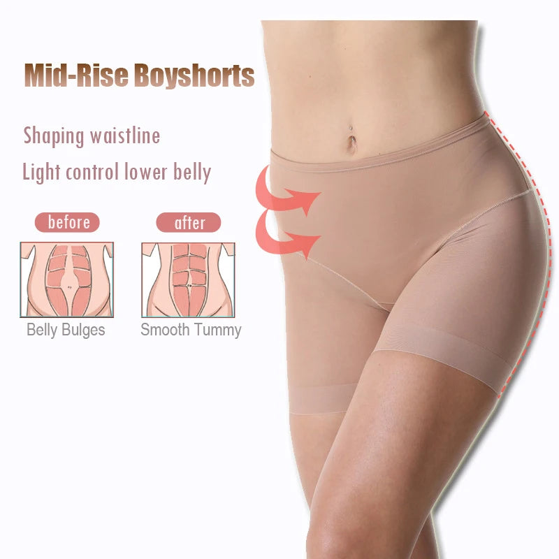 Shorts Sans Coutures pour Femme – Culottes Haute Taille, Grande Taille, Mesh Léger, Anti-Friction, Sous-Vêtement BLACKBEARD OUTDOOR INDUSTRIES