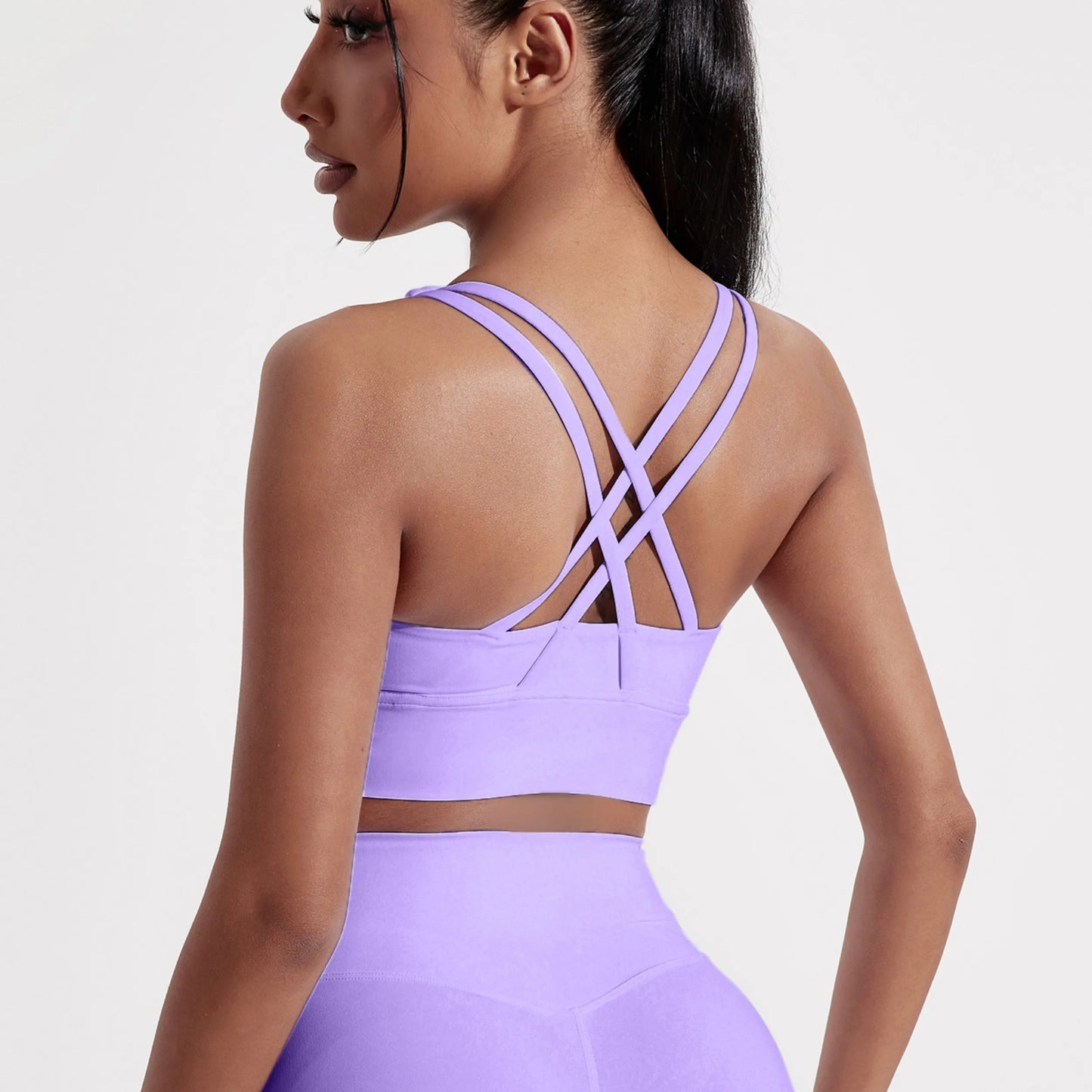 Brassière de Sport Femme Dos Croisé – Maintien Fort – Respirante & Confortable – Yoga, Fitness, Gym - BLACKBEARD OUTDOOR INDUSTRIES