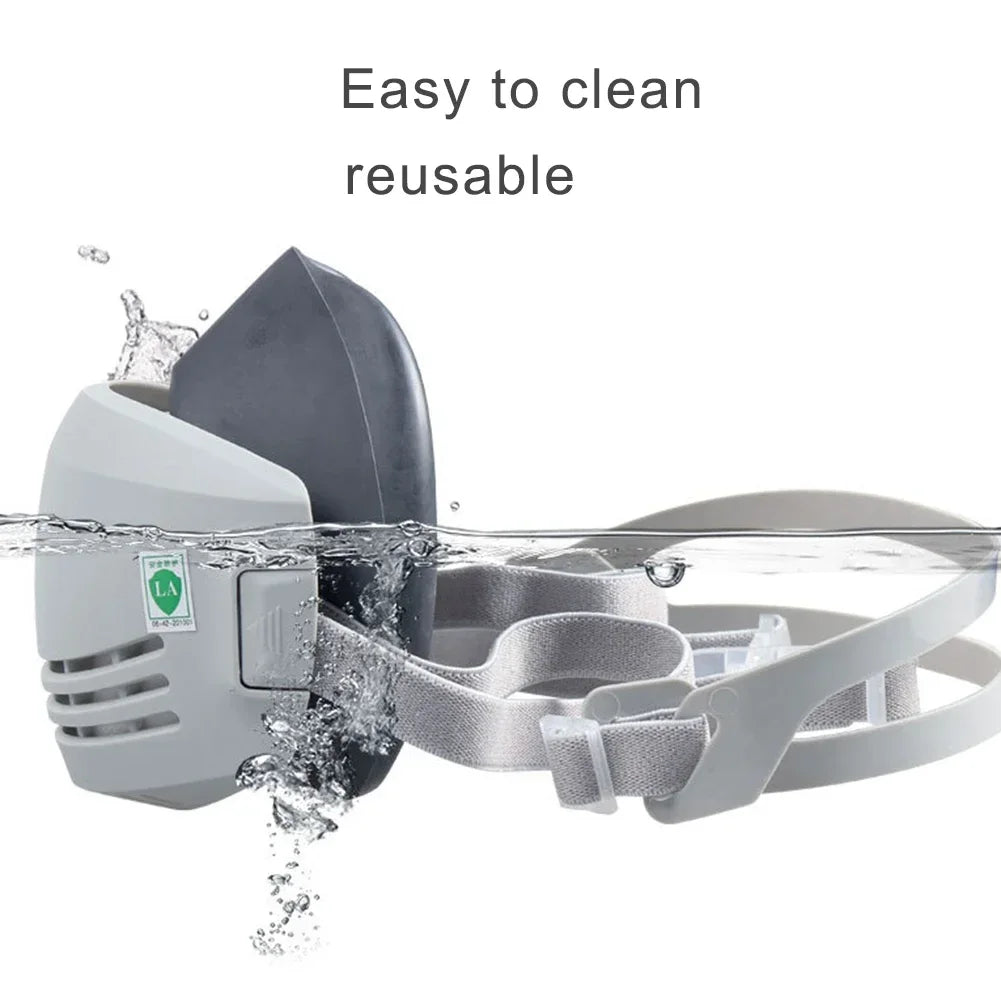 Masque Anti-Poussière avec 20 Filtres en Coton - Respirateur Demi-Visère pour Protection Contre la Poussière, Brouillard, Fumée et Gaz - Idéal pour l'Industrie, la Construction et le Travail Général BLACKBEARD OUTDOOR INDUSTRIES