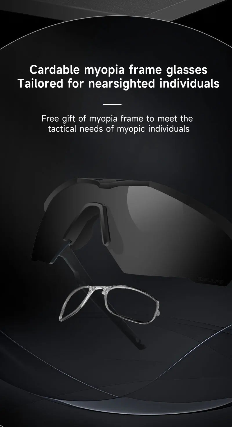 Lunettes Tactiques de Tir 3 Lentilles - Lunettes Résistantes aux Impacts, Anti-buée et Anti-vent BLACKBEARD OUTDOOR INDUSTRIES
