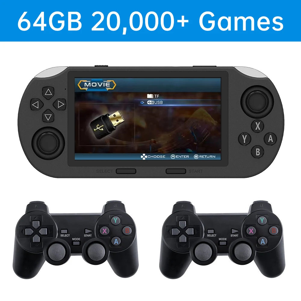 Console de Jeu Rétro Portable SF3000 – Écran IPS 4.5" – 20 000+ Jeux – 14 Émulateurs – 64Go – 3000mAh - BLACKBEARD OUTDOOR INDUSTRIES