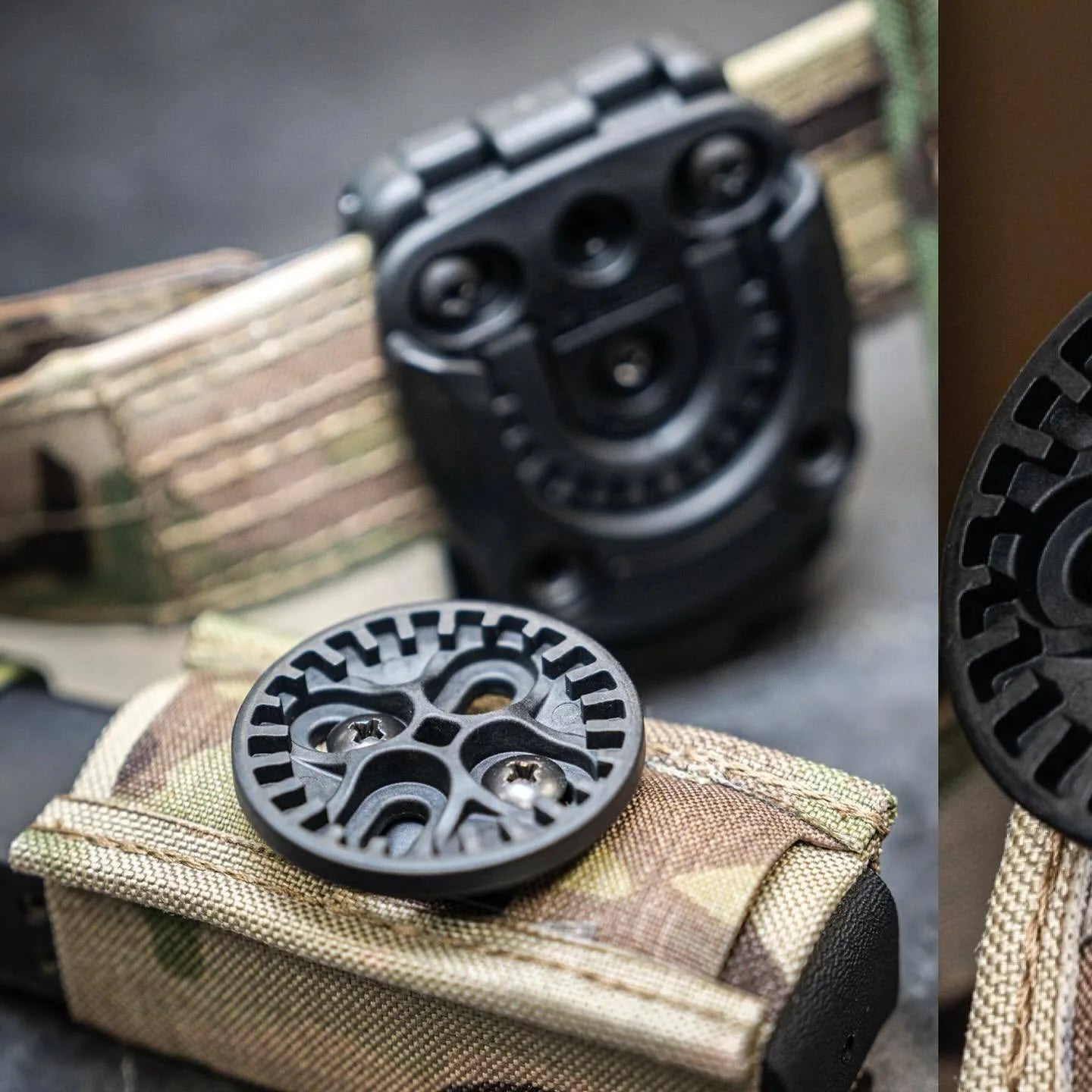 Système de Montage Rapide Tek-Mount MINI CNC Personnalisé pour Étui, Clip de Ceinture, et Équipement Tek-Lok BLACKBEARD OUTDOOR INDUSTRIES