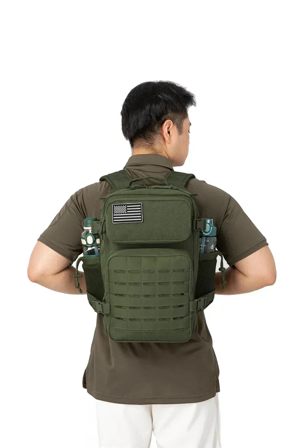 Sac à Dos Tactique 25L / 45L pour Homme et Femme – Laser Cut MOLLE, Sac Polyvalent pour Randonnée, École et Gym - BLACKBEARD OUTDOOR INDUSTRIES