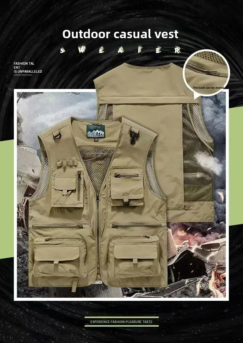 Gilet Homme Multi-Poches en Maille — Modèle 8512 - BLACKBEARD OUTDOOR INDUSTRIES