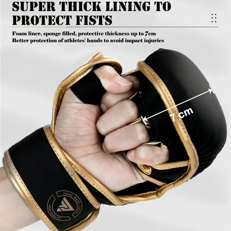Gants de Boxe Professionnels MMA - Gants de Formation en PU pour Boxe, Karaté, Muay Thai et Arts Martiaux BLACKBEARD OUTDOOR INDUSTRIES