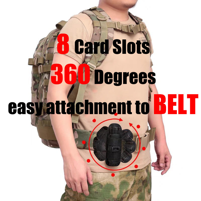 Étui Rotatif 360° pour Lampe Tactique – Poche de Ceinture, Accessoire de Chasse et Kit de Survie BLACKBEARD OUTDOOR INDUSTRIES