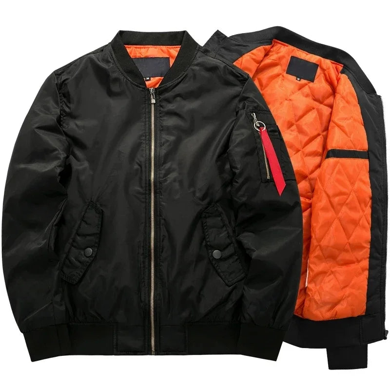 Veste Bomb MA1 Pilote Homme 2023 – Veste Baseball Épaissie Automne-Hiver, Coupe Casual et Militaire - BLACKBEARD OUTDOOR INDUSTRIES