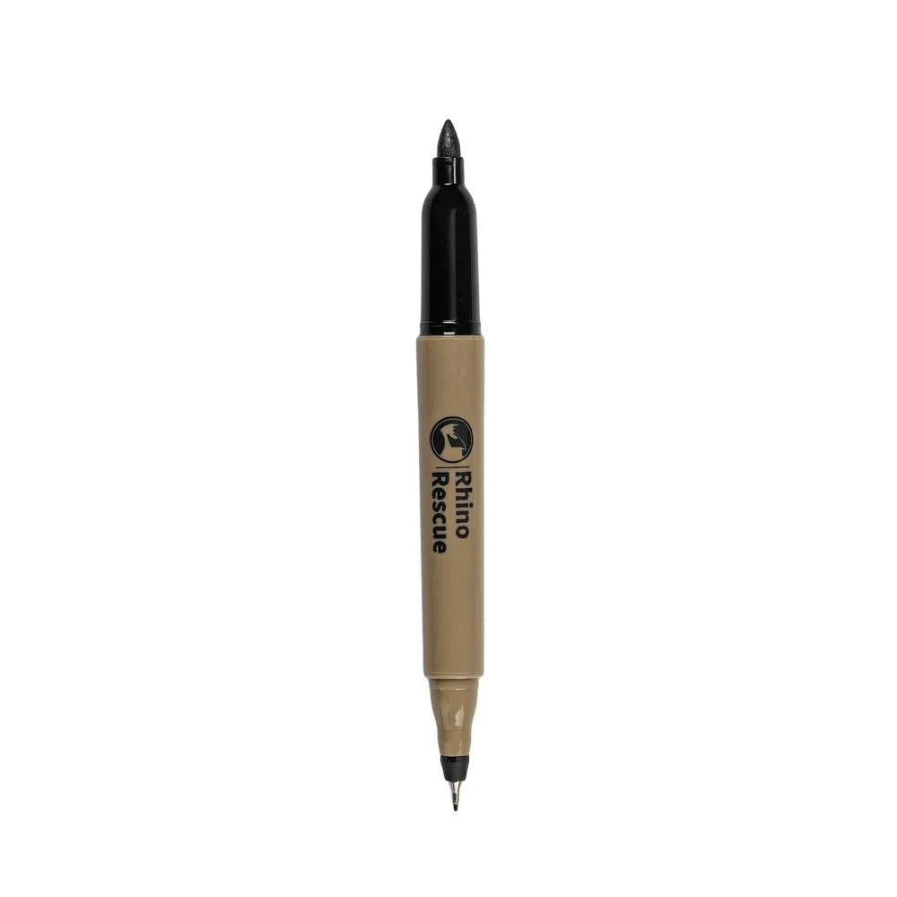 RHINO RESCUE - Marqueurs à Double Pointe – Pointe Fine et Large, Idéaux pour le Camping, la Maison, la Signature et le Marquage (Pack de 10) - BLACKBEARD OUTDOOR INDUSTRIES