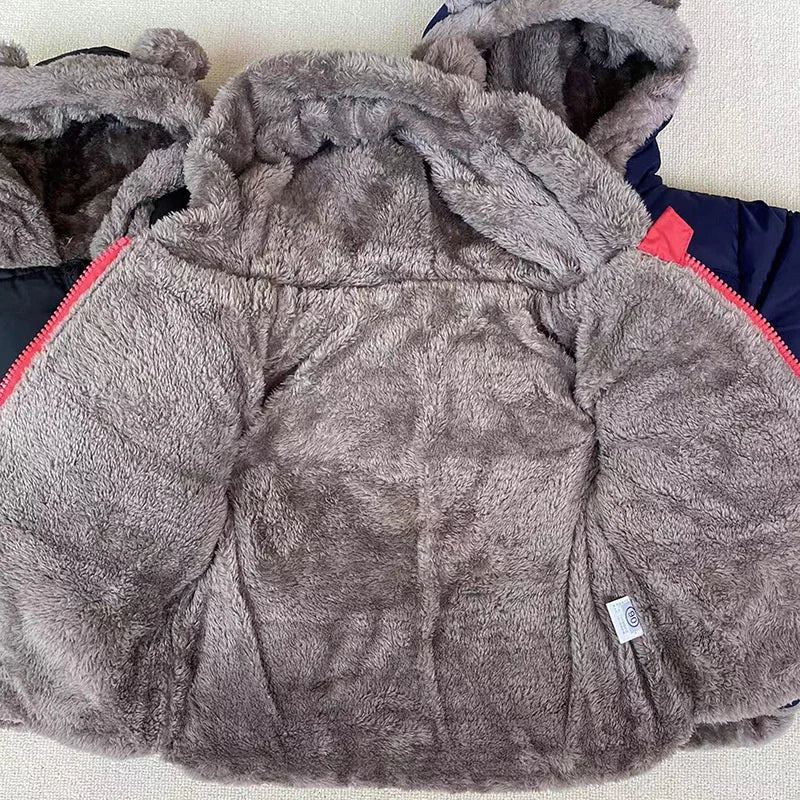 Veste Bébé Fille & Garçon à Capuche en Coton Épais et Douillet – Manteau Polaire et Rembourré en Cachemire – Vêtement d’Hiver Chaud pour Enfants 4-6 Ans - BLACKBEARD OUTDOOR INDUSTRIES