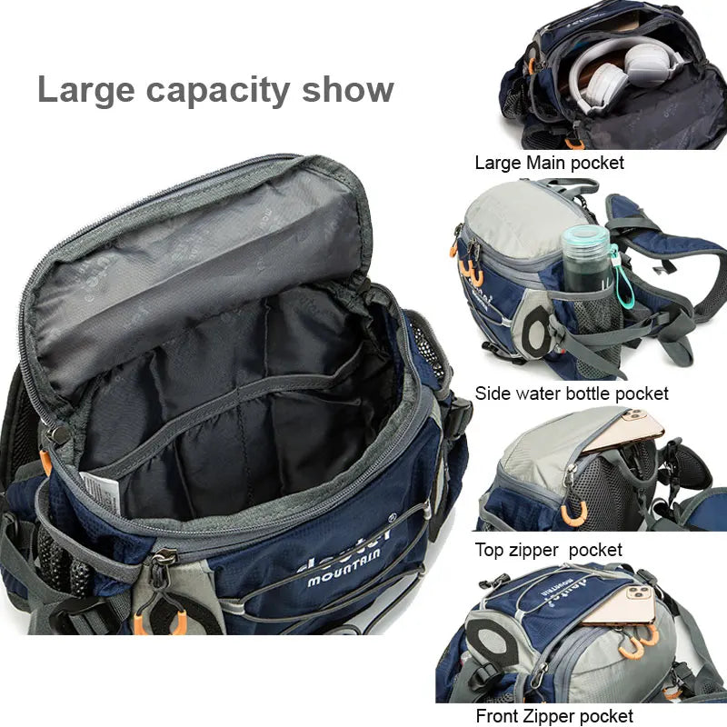 Sac à Taille de Sport Outdoor – Sac à Dos de Cyclisme, Randonnée et Camping avec Porte-bouteilles, Sangle Détachable – Sac Bandoulière Multifonction pour Homme - BLACKBEARD OUTDOOR INDUSTRIES