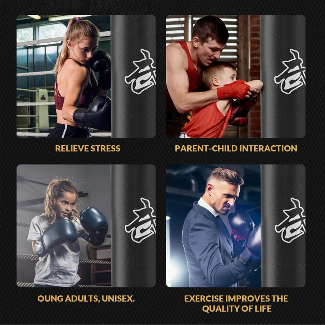 Sac de Boxe Creux en Tissu Oxford - Set pour Adultes et Jeunes BLACKBEARD OUTDOOR INDUSTRIES