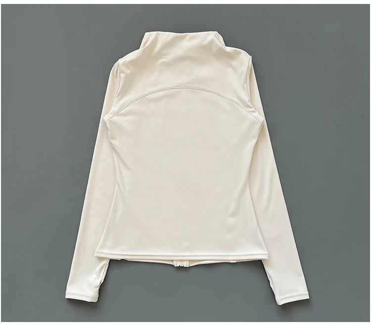 Veste Fitness à Col Montant pour Femme – Veste de Sport Slim-Fit à Fermeture Éclair, Séchage Rapide pour Yoga, Course et Cyclisme - BLACKBEARD OUTDOOR INDUSTRIES