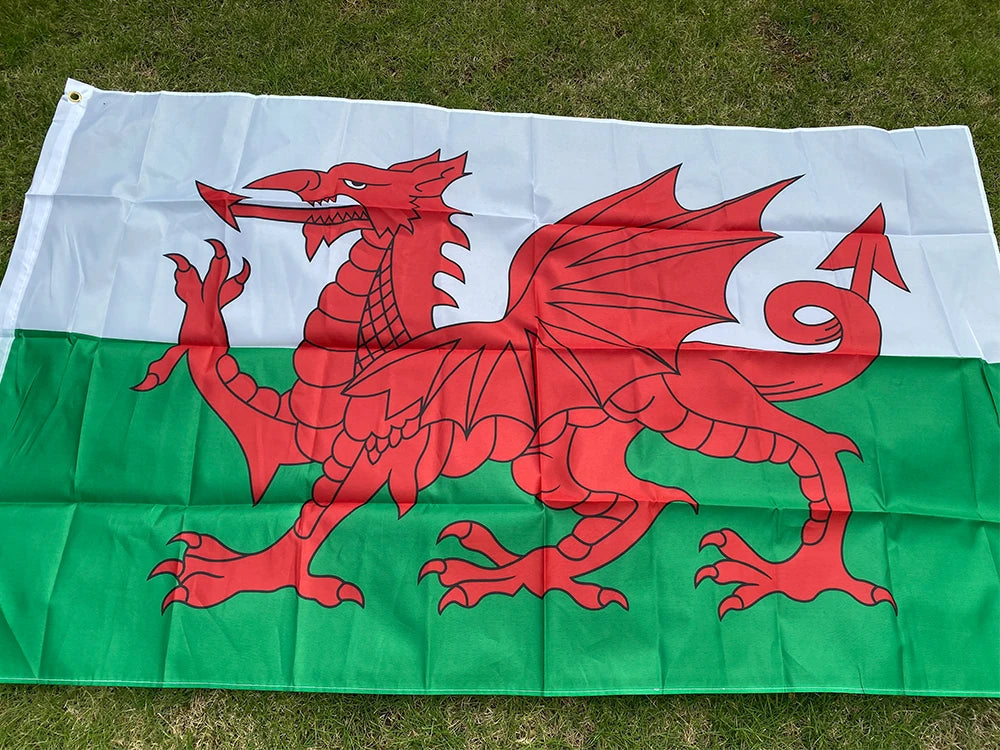 Drapeau du Pays de Galles (Wales) – 90x150 cm – Polyester – Drapeau du Dragon Rouge BLACKBEARD OUTDOOR INDUSTRIES