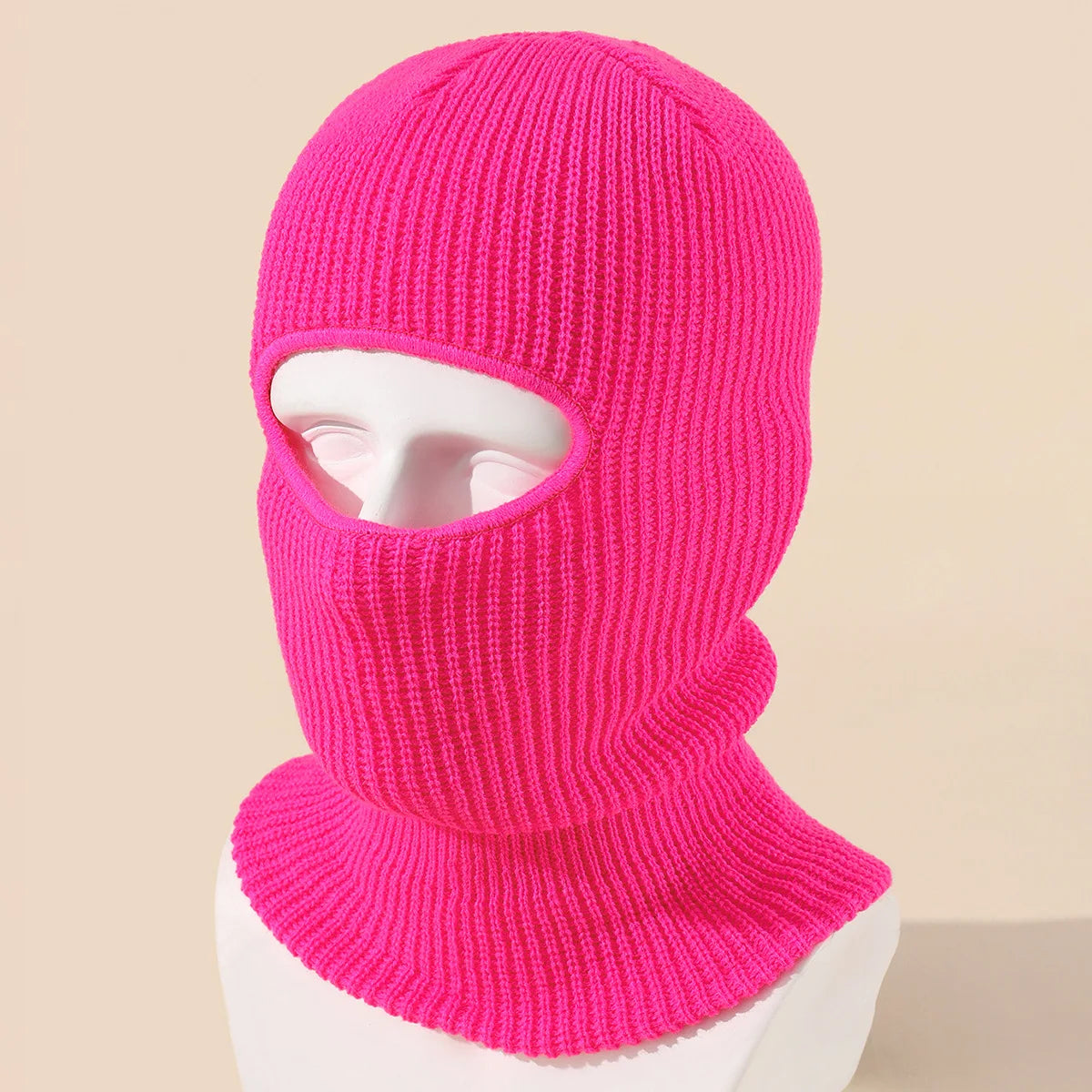 cagoule 1 trou en tricot unisexe acrylique 100 % Ma boutique