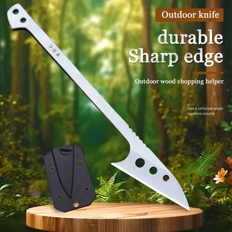 Couteau de Poche 2024 – Couteau de Chasse, Couteau de Pêche en Acier Inoxydable 440C, Lame Monobloc + Étui K, Outil EDC pour Camping et Activités de Plein Air - BLACKBEARD OUTDOOR INDUSTRIES