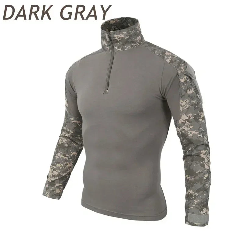 🪖 Chemise de Combat Camouflage Homme – TOMITANY Airsoft | Paintball | Randonnée | Tactique | Manches longues - BLACKBEARD OUTDOOR INDUSTRIES