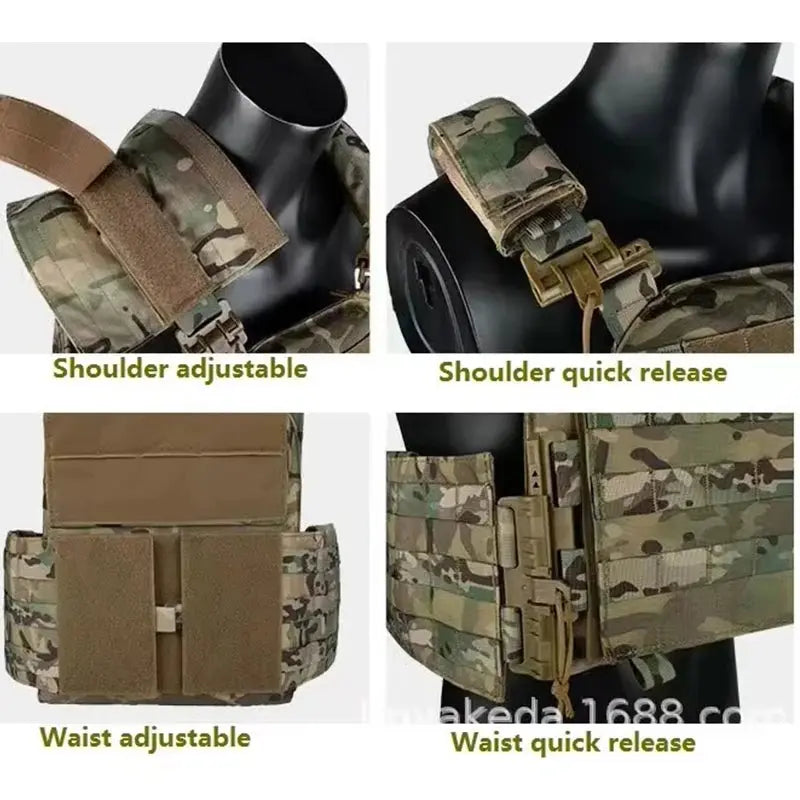 YAKEDA chaleco Plate Carrier Vest Quick Release 1000D Nylon Molle Ma boutique