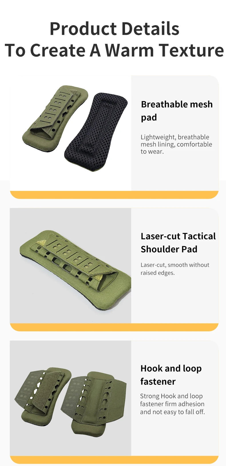 Coussin d’Épaule Tactique Respirant – 1 Pièce | Pad Amorti Antidérapant pour Sangle Sac à Dos, Gilet, Chest Rig, Bandoulière - BLACKBEARD OUTDOOR INDUSTRIES