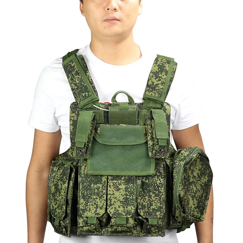 Gilet Tactique Airsoft Molle - Gilet de Combat Assaut pour Paintball, Chasse et Activités Extérieures BLACKBEARD OUTDOOR INDUSTRIES
