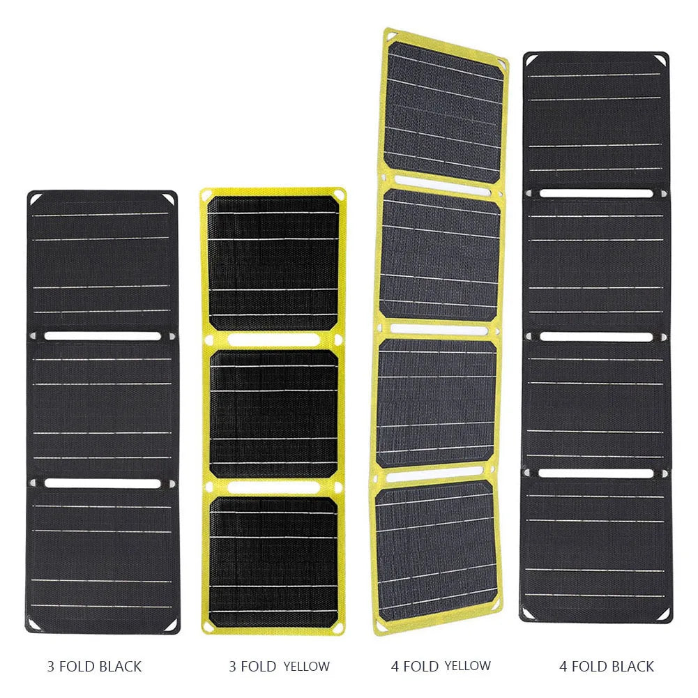 Panneau Solaire Portable Pliable VAKIND 30W/40W – 5V/18V USB-A, USB-C & DC – Étanche IP65 pour Téléphones, Powerbanks, Randonnée, Camping - BLACKBEARD OUTDOOR INDUSTRIES