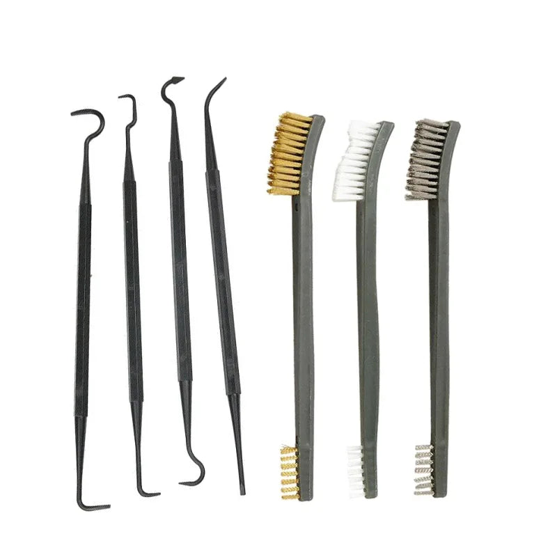 Kit de Nettoyage pour Armes à Feu 7 pièces – Brosses Métal + Outils de Précision Nylon – Accessoires de Chasse Ma boutique