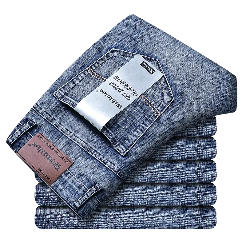 Jeans Business Homme – Coupe Droite Stretch, Bleu/Noir, Denim Classique BLACKBEARD OUTDOOR INDUSTRIES