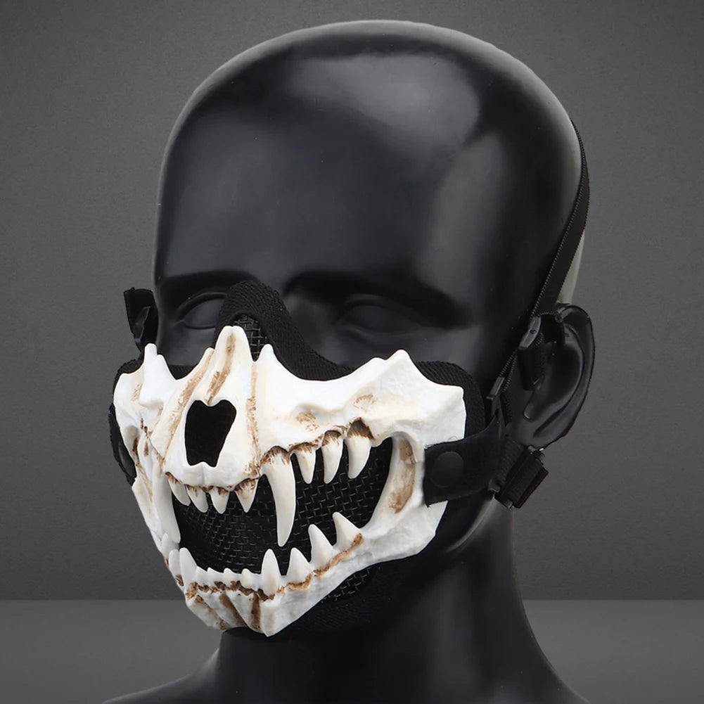 Masque Cosplay Airsoft avec Dents - Masque de Protection Multifonction pour Jeu de Rôle, Paintball et Halloween BLACKBEARD OUTDOOR INDUSTRIES