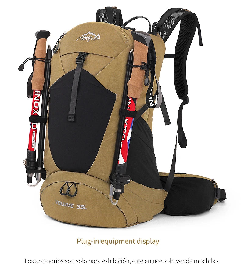 Sac à Dos de Randonnée 35L – Imperméable avec Housse de Pluie Intégrée | Mixte Homme/Femme - BLACKBEARD OUTDOOR INDUSTRIES