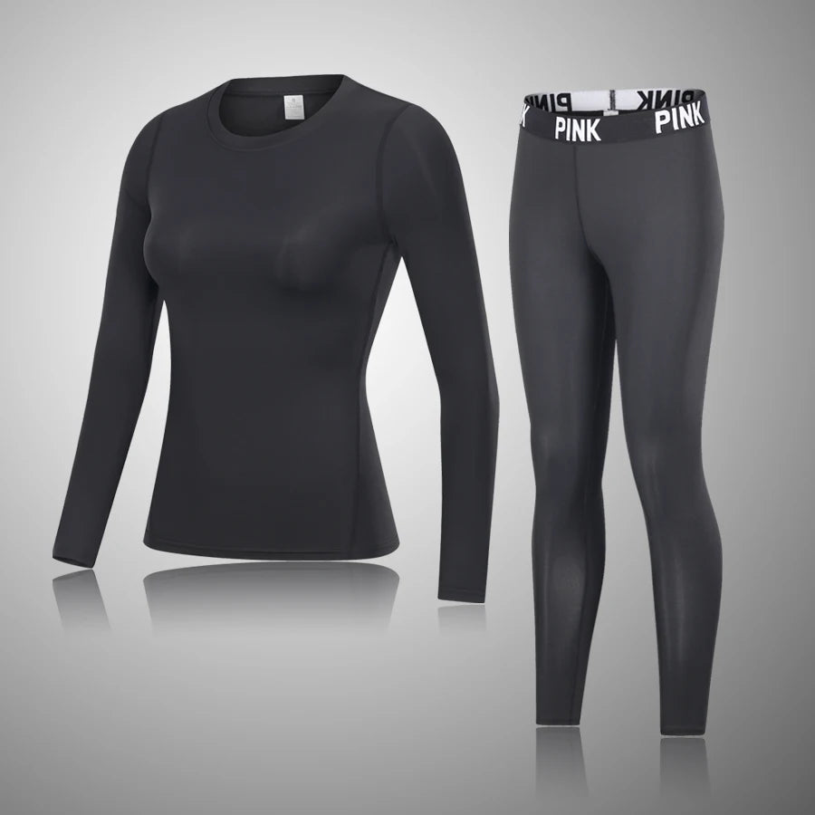 Ensemble de Sous-Vêtements Thermiques Femme – Sous-Vêtements Longs Compression, Idéals pour le Sport et les Activités Extérieures - BLACKBEARD OUTDOOR INDUSTRIES
