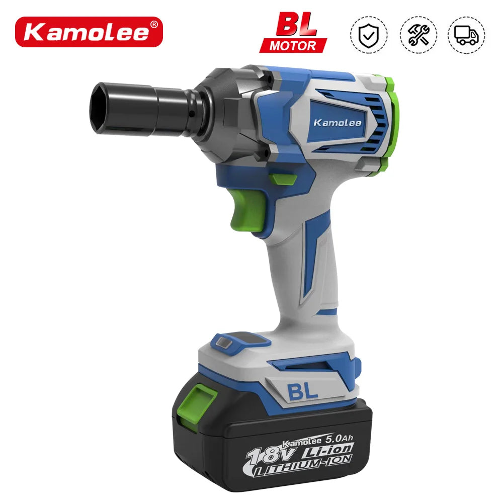 Clé à Chocs Électrique Brushless Kamolee 1000Nm – 1/2" | 4800RPM – Compatible Batterie Makita 18V - BLACKBEARD OUTDOOR INDUSTRIES