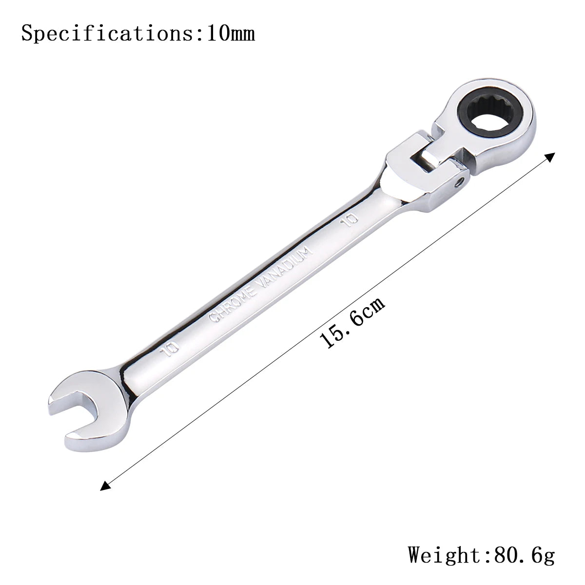 Clé à Cliquet Flexible 72 Dents en Acier Chrome Vanadium – 6 à 27 mm - BLACKBEARD OUTDOOR INDUSTRIES