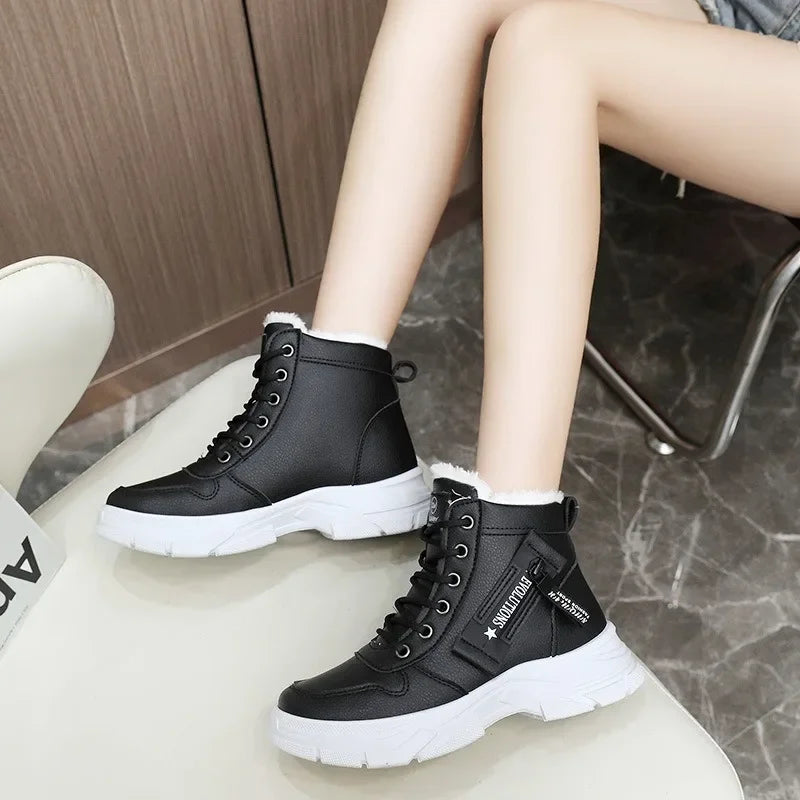 Bottines Femme Hiver 2024 – Chaussures Chaudes Imperméables à Lacets - BLACKBEARD OUTDOOR INDUSTRIES